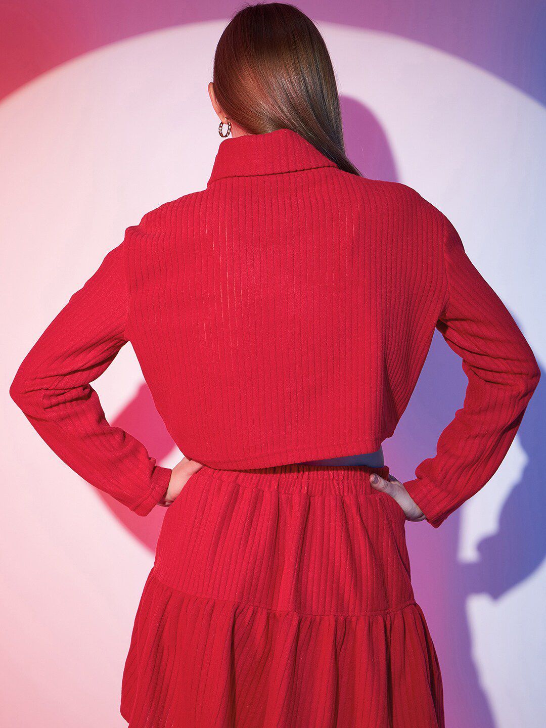 STREET 9 Turtle Neck Crop Top
