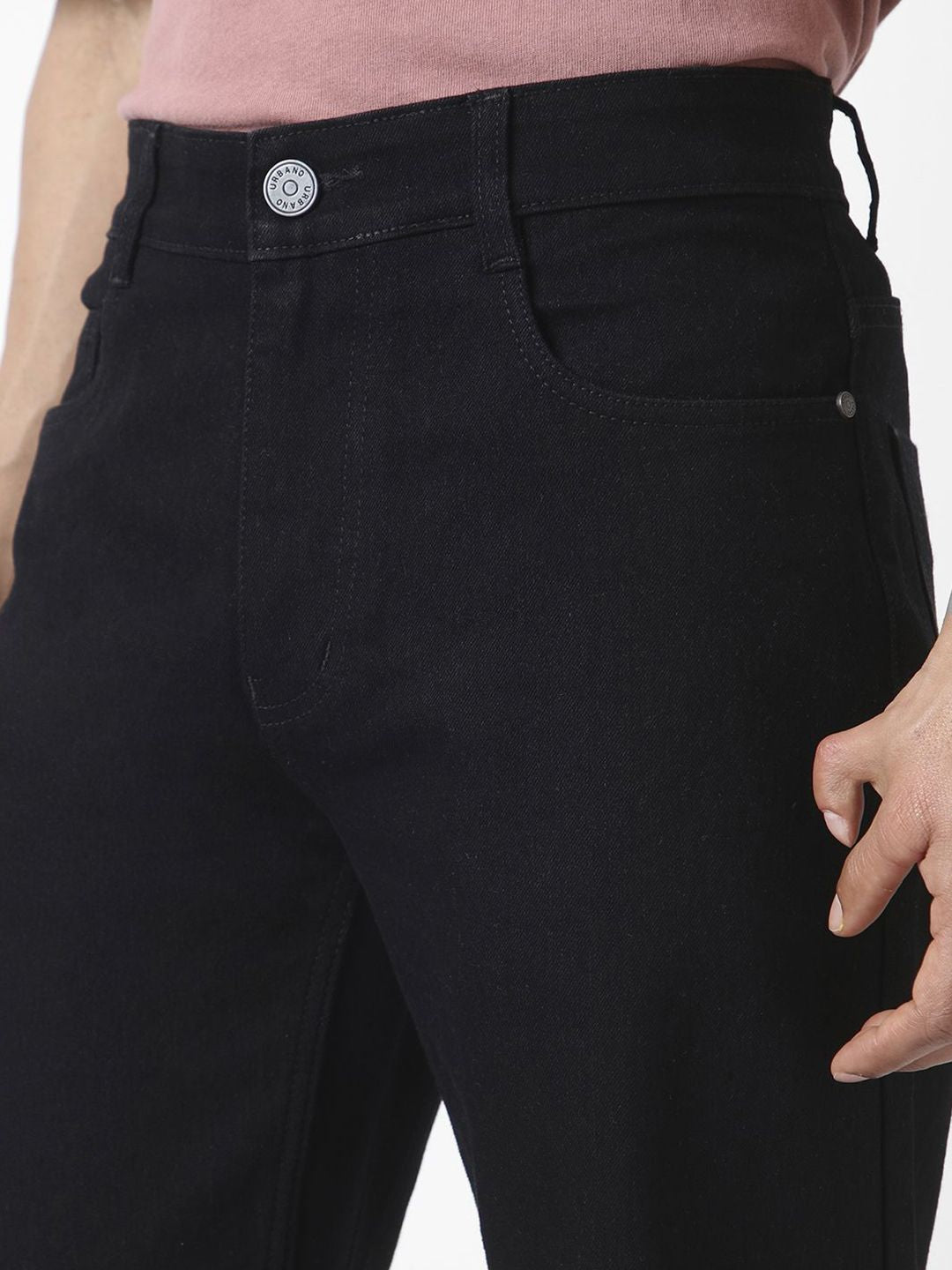Urbano Fashion Men Straight Fit Washed Jeans Stretchable