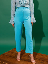 STREET 9 Women Regular Fit High-Rise Trousers