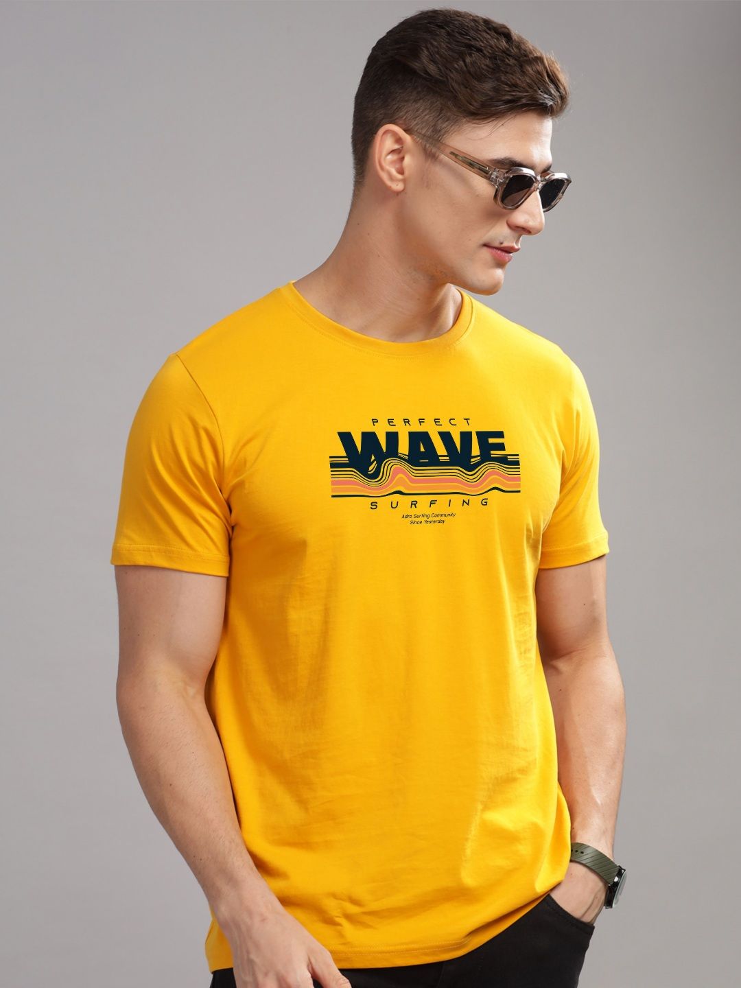 ADRO Men Printed T-shirt
