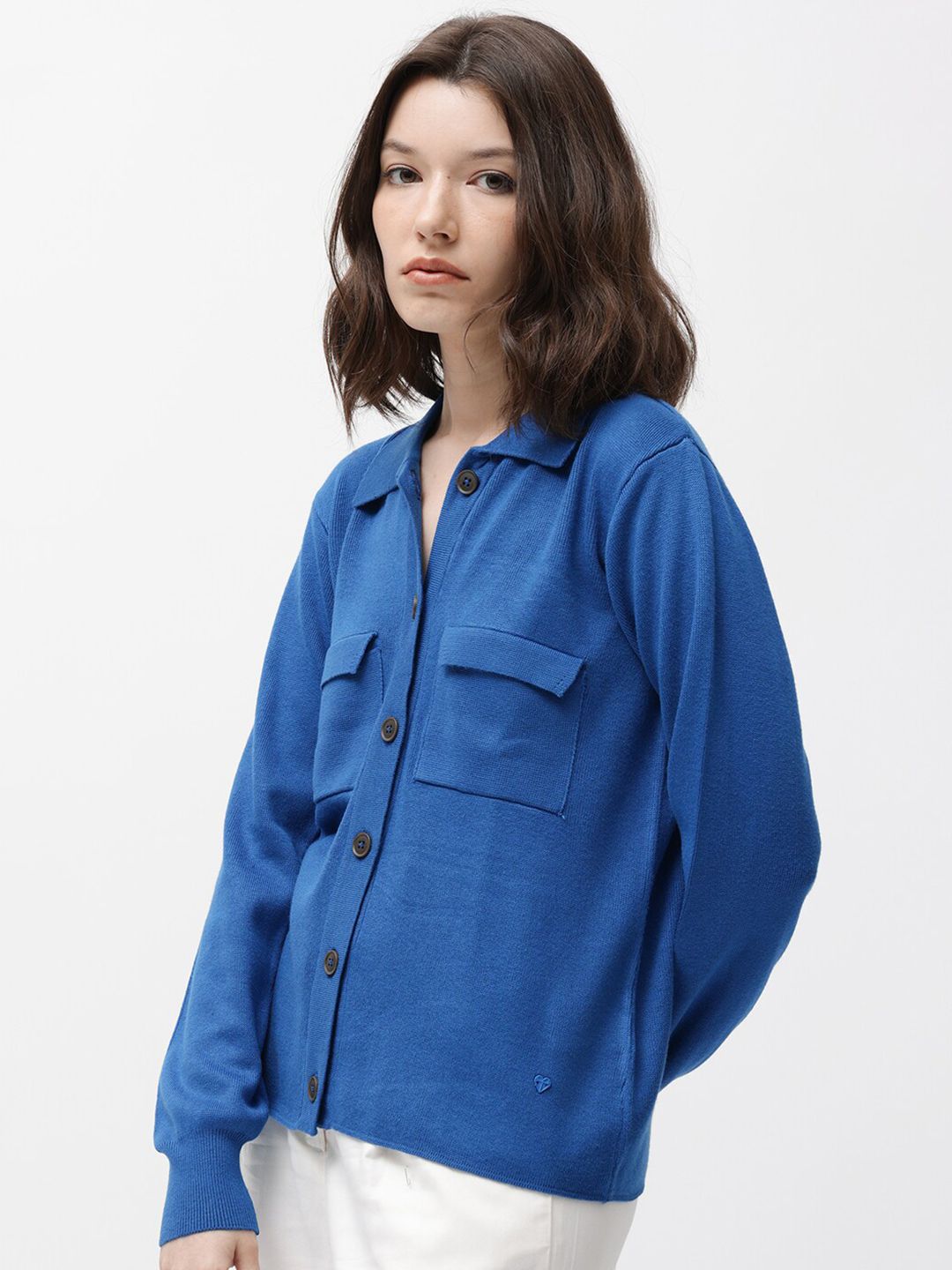 RAREISM Spread Collar Long Sleeves Casual Shirt