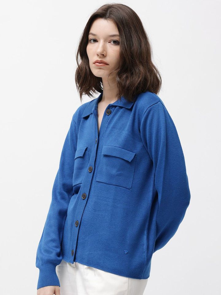 RAREISM Spread Collar Long Sleeves Casual Shirt