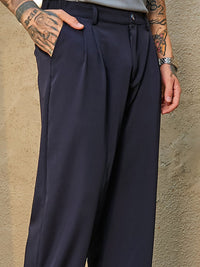Campus Sutra Men Relaxed Fit Mid Rise Comfort Cotton Trousers