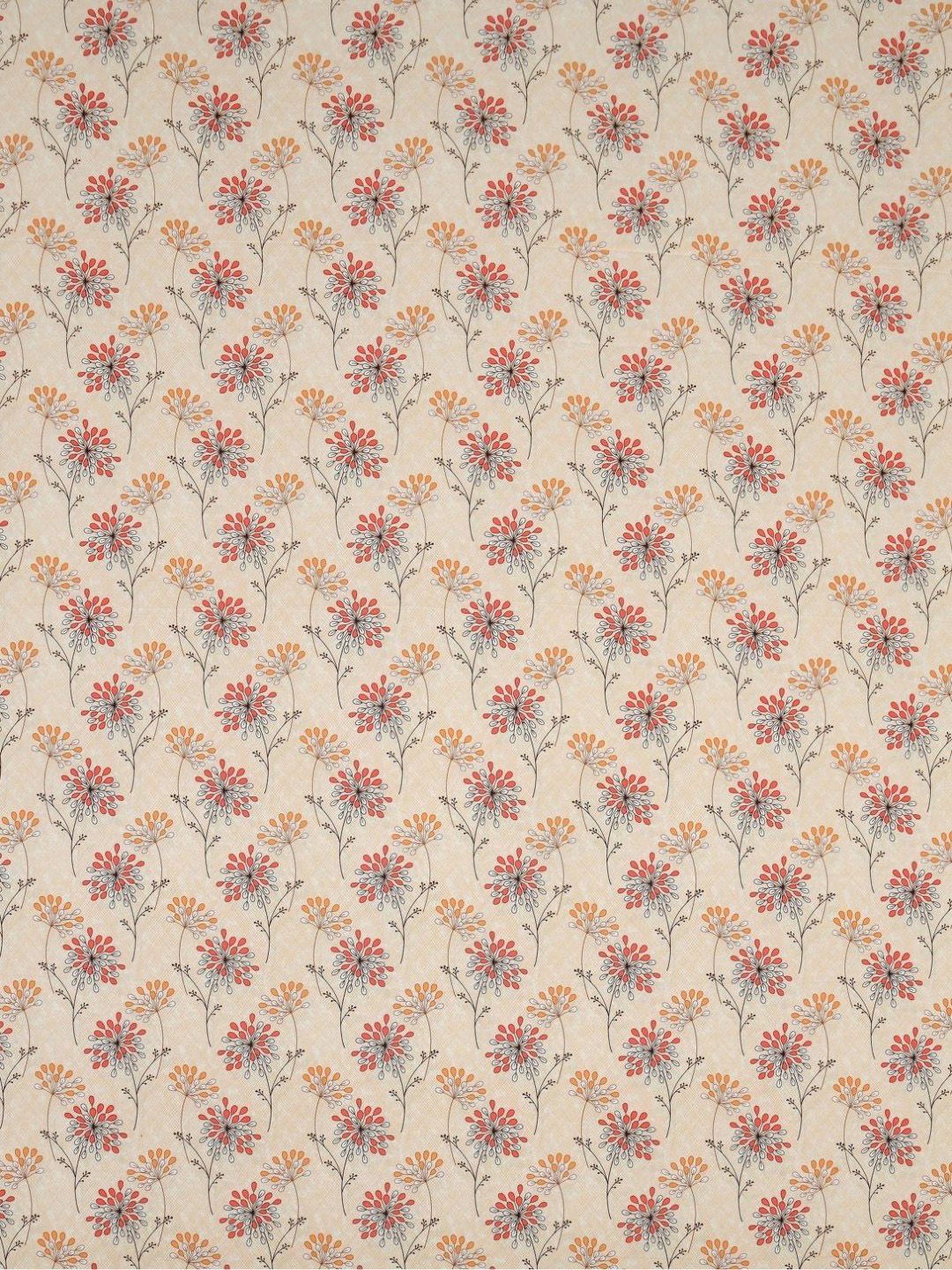 BOMBAY DYEING Epigram Mustard Printed Pure Cotton 120 TC Queen Bedsheet Set 2.24 X 2.54 m