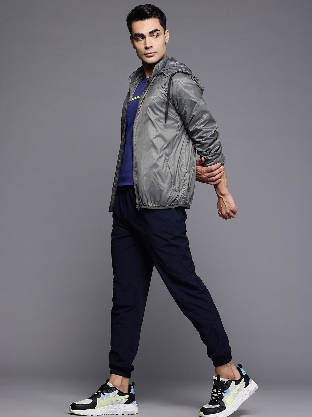 HRX by Hrithik Roshan Rapid-Dry Hooded Training Sporty Jacket