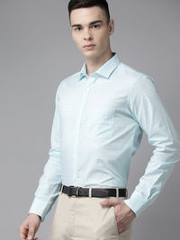 Park Avenue Pure Cotton Slim Fit Checked Formal Shirt