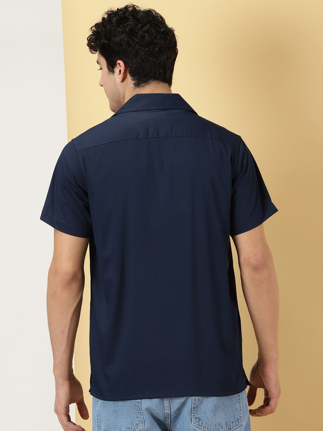 Thomas Scott Classic Spread Collar Short Sleeves Casual Shirt
