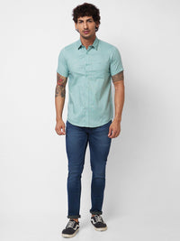 SPYKAR Short Sleeves Cotton Casual Shirt