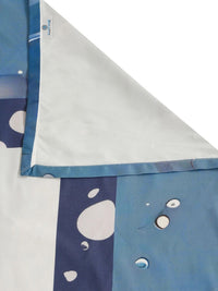 Moda Rapido X KLOTTHE Blue Floral 400 TC King Bedsheet with 2 Pillow Covers