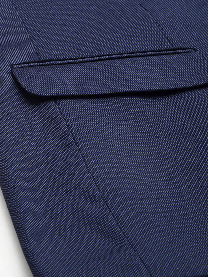 Raymond Contemporary Fit Mandarin Collar Party Wear Blazer & Trouser