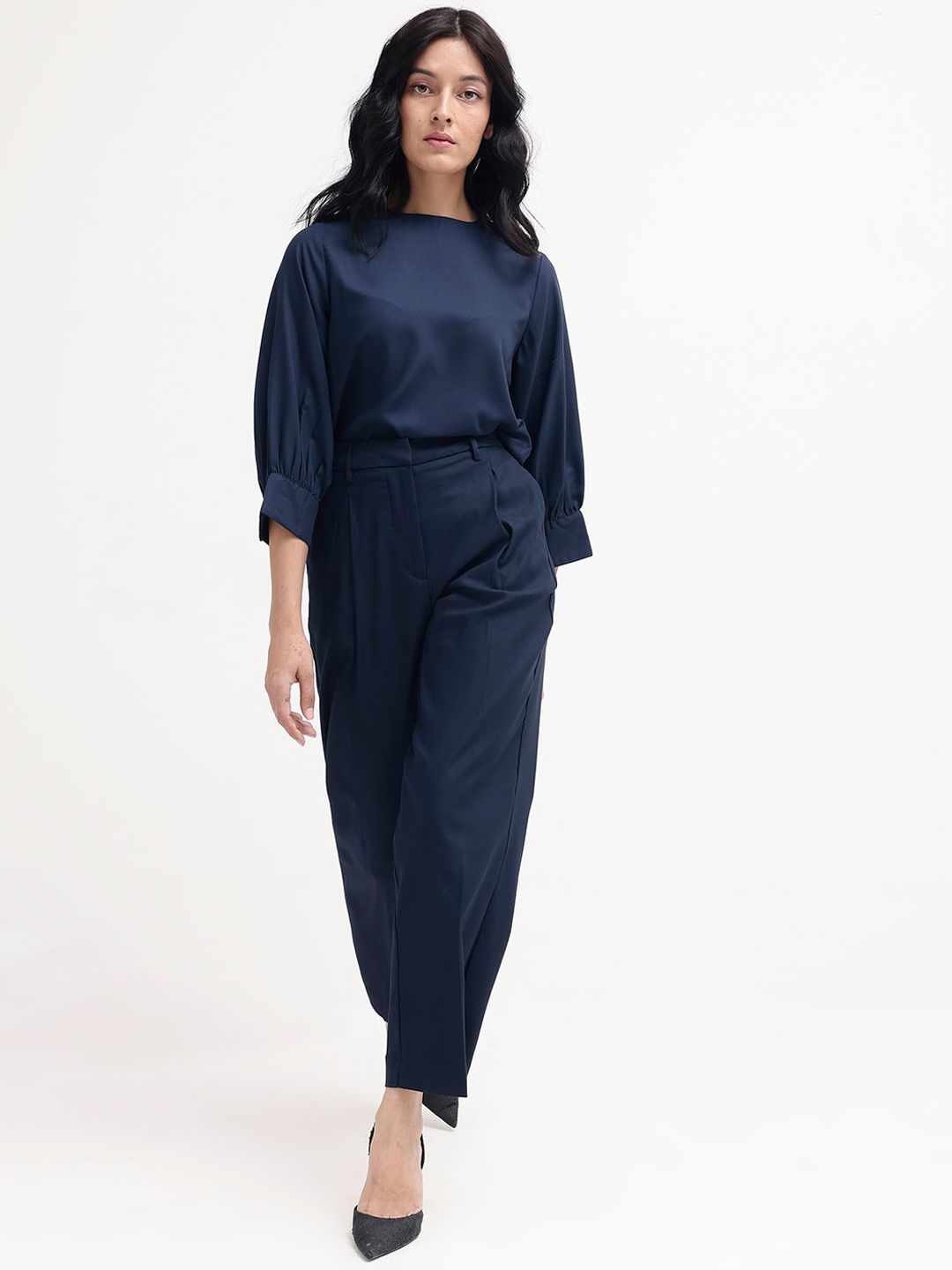 RAREISM Comfort Straight Fit High-Rise Pleated Trousers