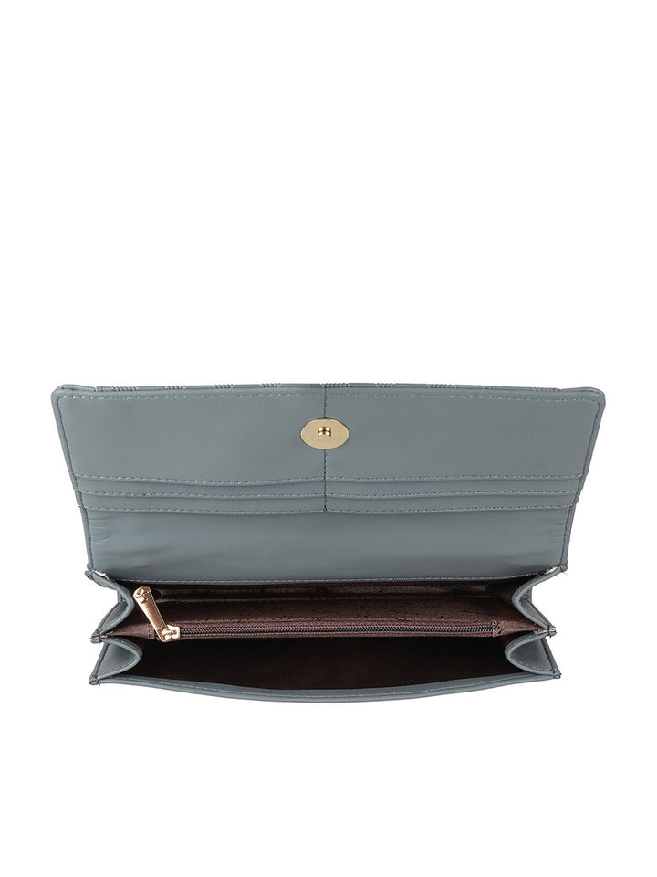 Mochi Women Geometric Textured Envelope Wallet