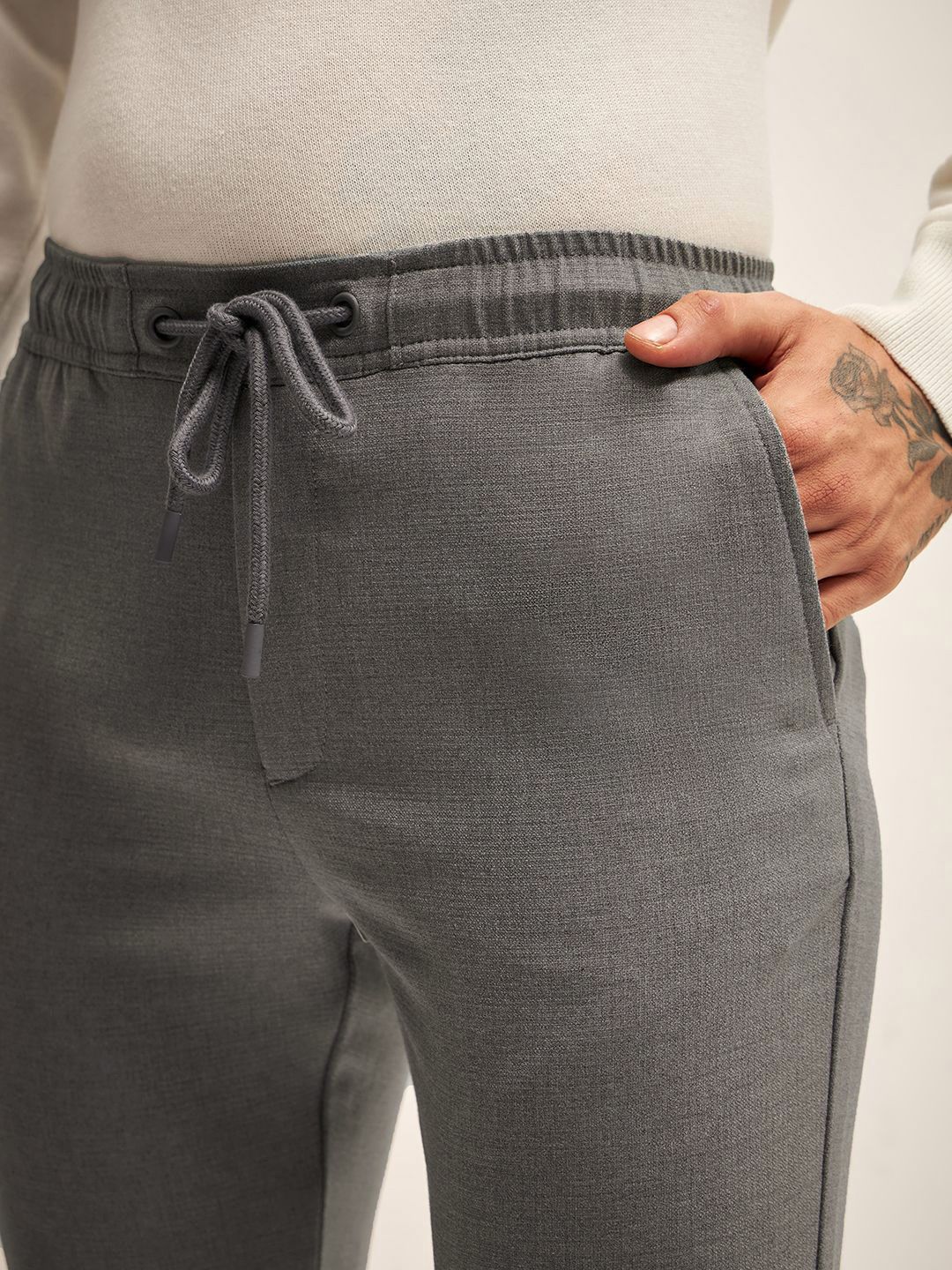 THE BEAR HOUSE Men Slim Fit Joggers Trousers