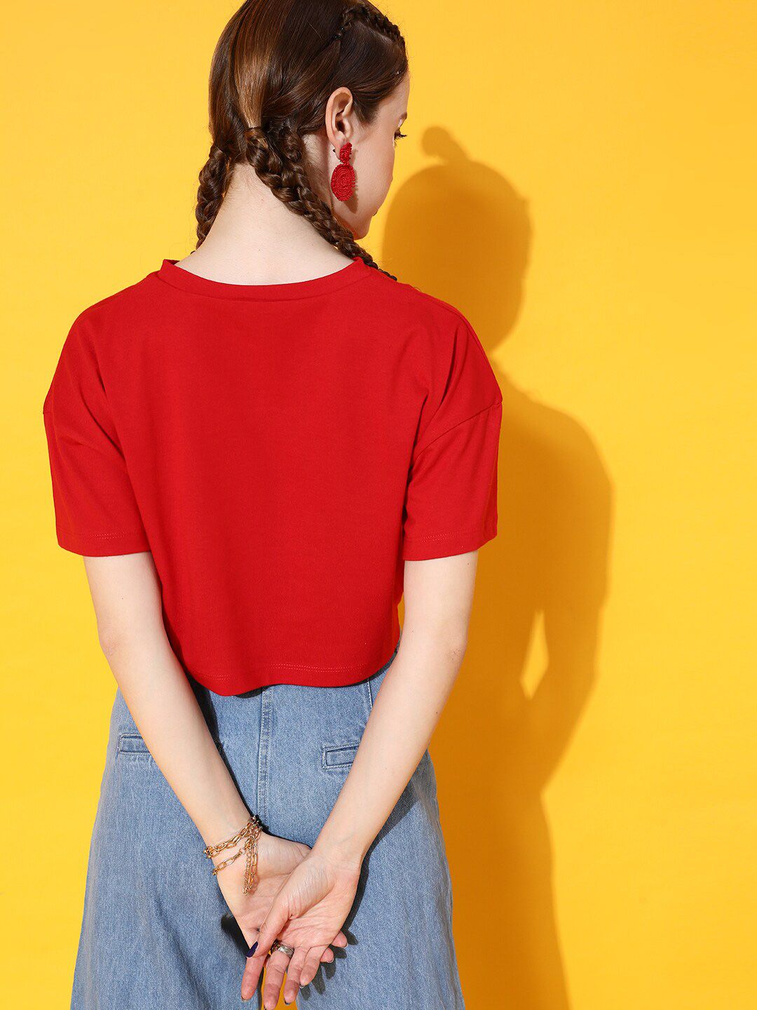 STREET 9 Women Red Comic T-shirt