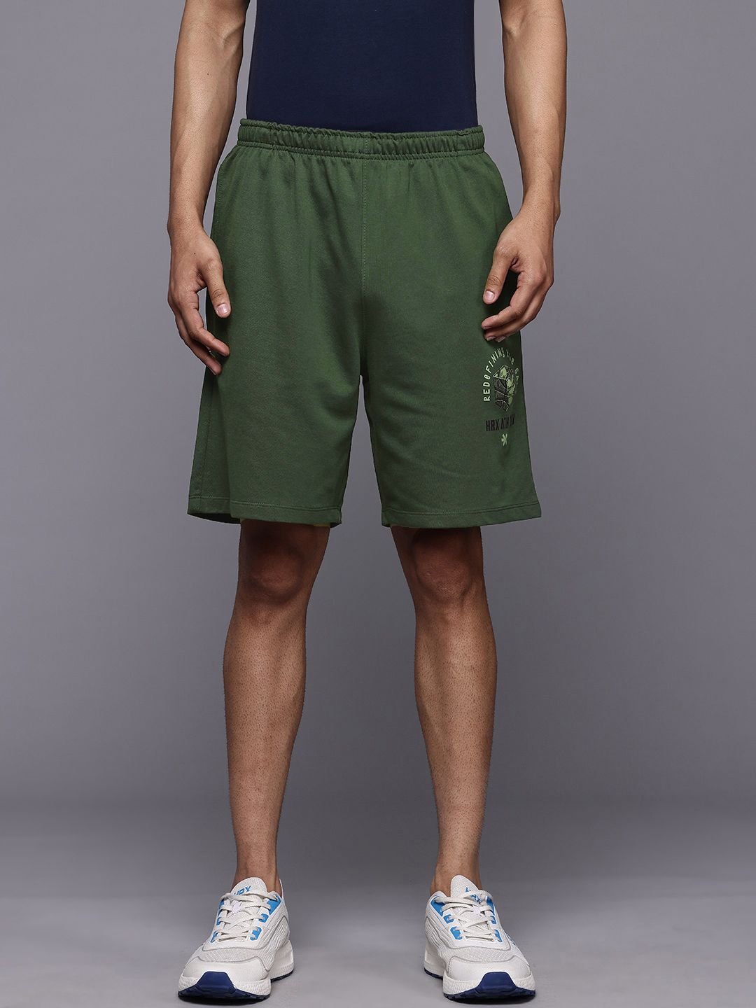 HRX by Hrithik Roshan Men Lifestyle Typography Print Casual Shorts