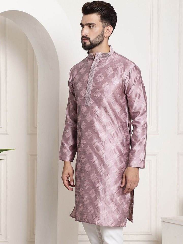 SOJANYA Geometric Jacquard Kurta
