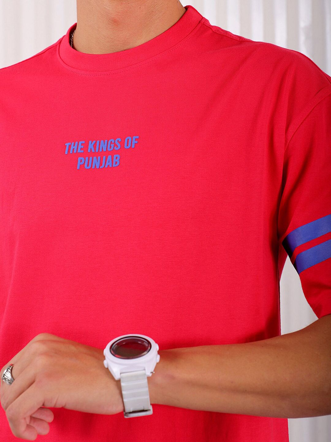 The Indian Garage Co Typography Printed Cotton Boxy T-shirt
