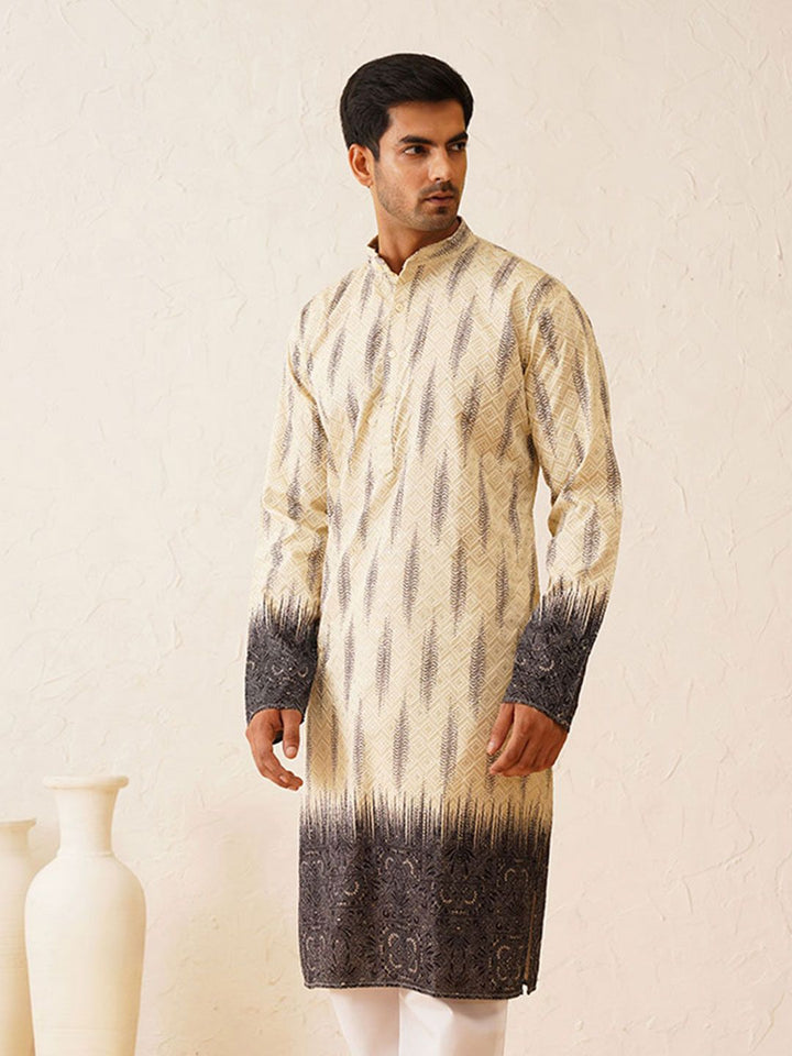 SOJANYA LUXE Men Ethnic Motifs Straight Kurta