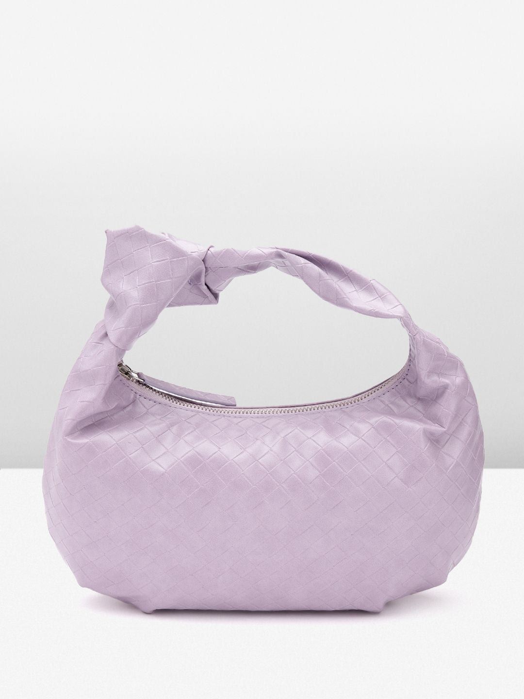 Berrylush Textured Half Moon Handheld Bag
