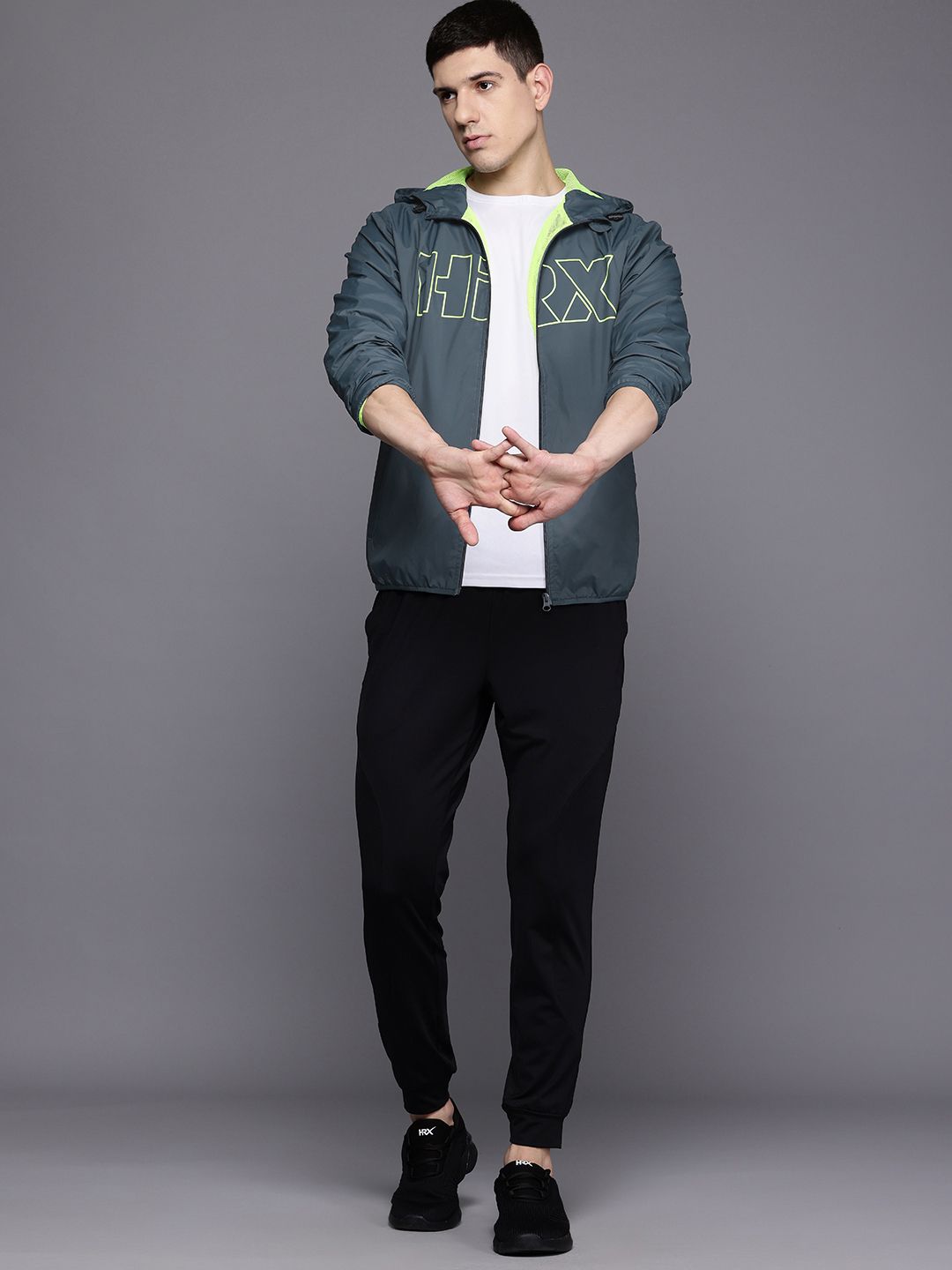 HRX by Hrithik Roshan Printed Rapid-Dry Training Tailored Jacket