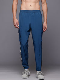 HRX by Hrithik Roshan Men Rapid-Dry Typography Print Training Joggers With Panel Detail