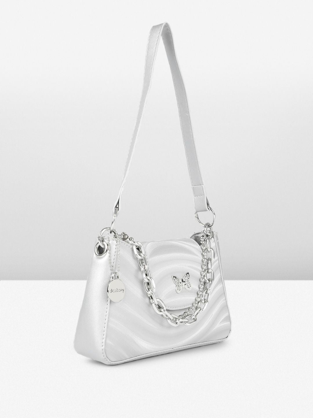 DressBerry Abstract Printed Structured Shoulder Bag