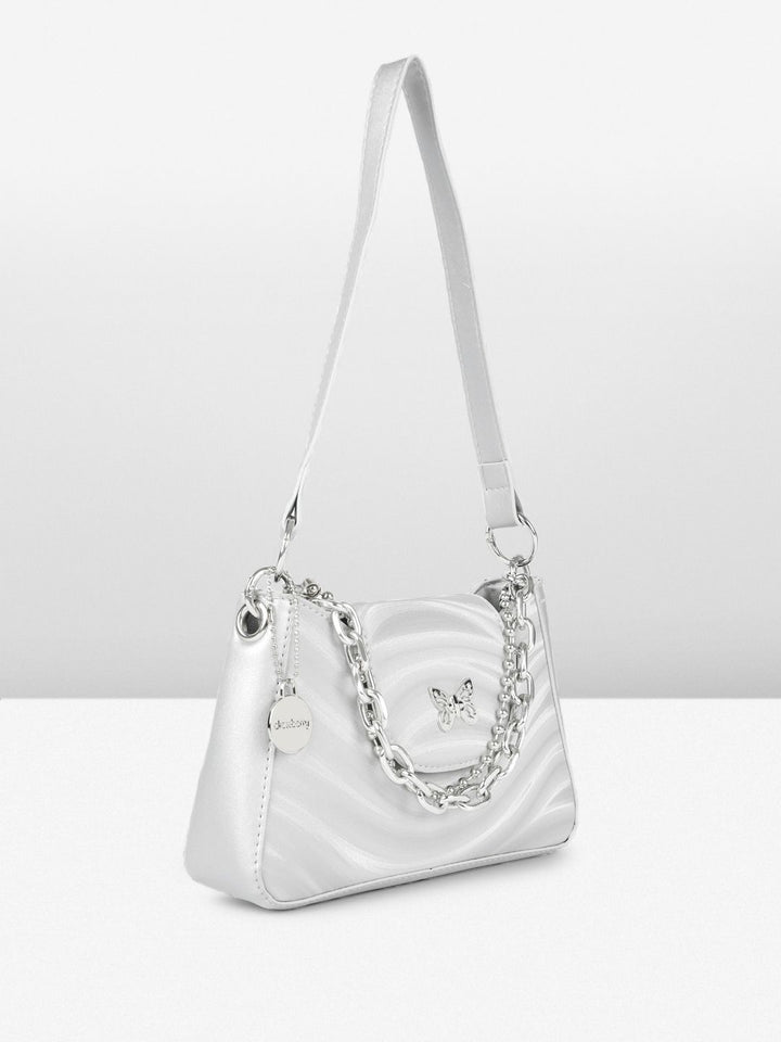 DressBerry Abstract Printed Structured Shoulder Bag