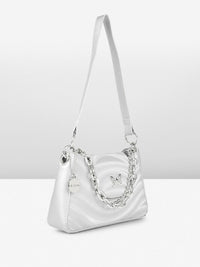 DressBerry Abstract Printed Structured Shoulder Bag