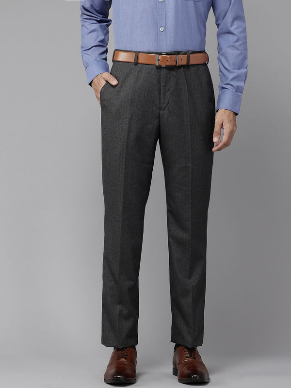 Park Avenue Men Striped Formal Trousers