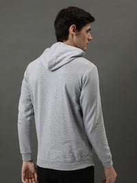 ADRO Men Printed Hooded Pullover Sweatshirt