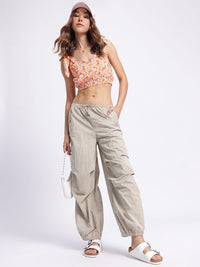 DressBerry Wildflower Fantasy Smocked Crop Top