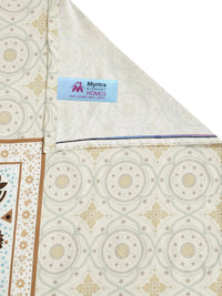Myntra Elegant Homes Berwarna Krim & Perbualan Coklat 400 TC Cadar Katil King dengan 2 Sarung Bantal