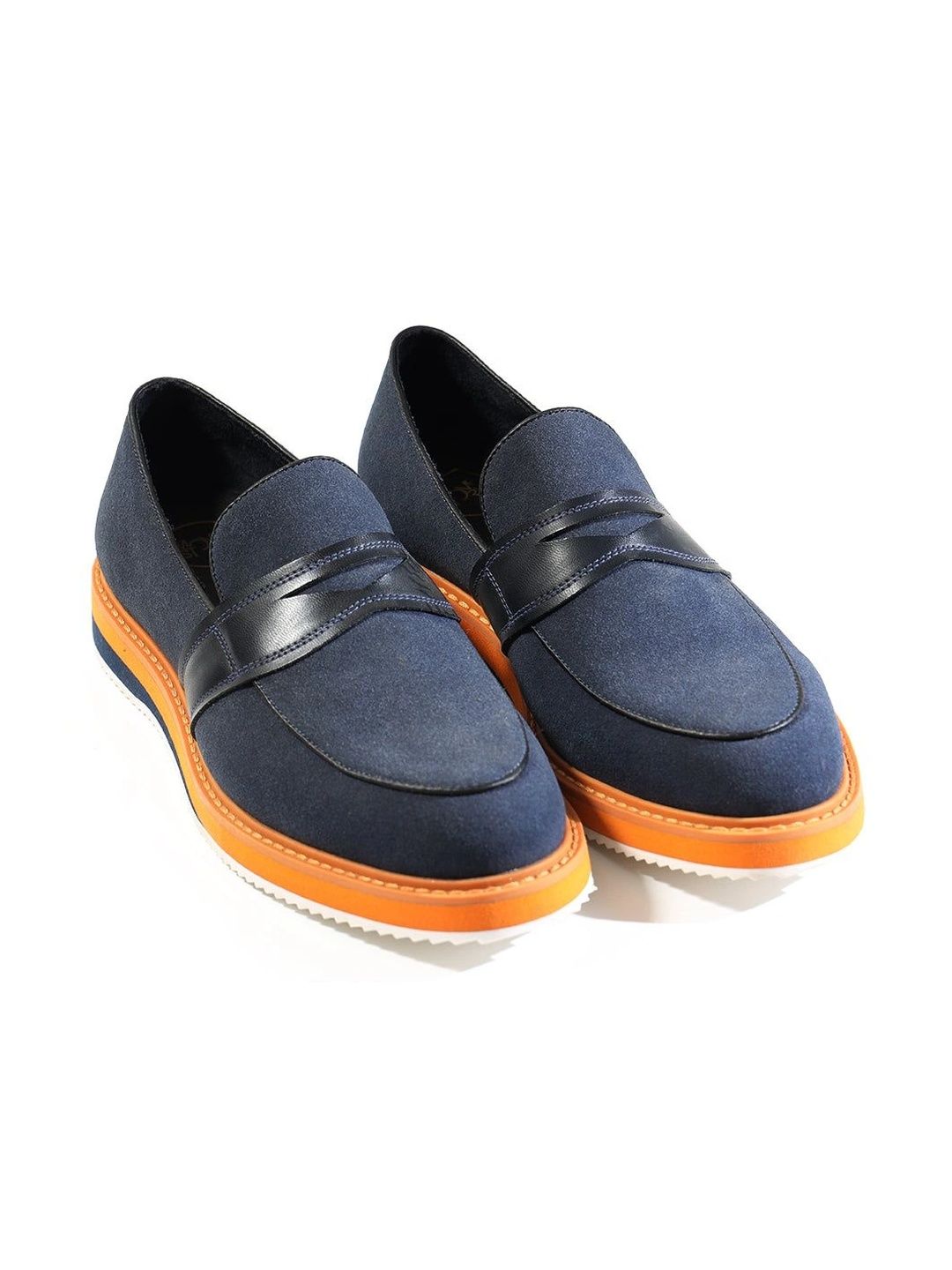 MONKSTORY Men Colourblocked PU Loafers