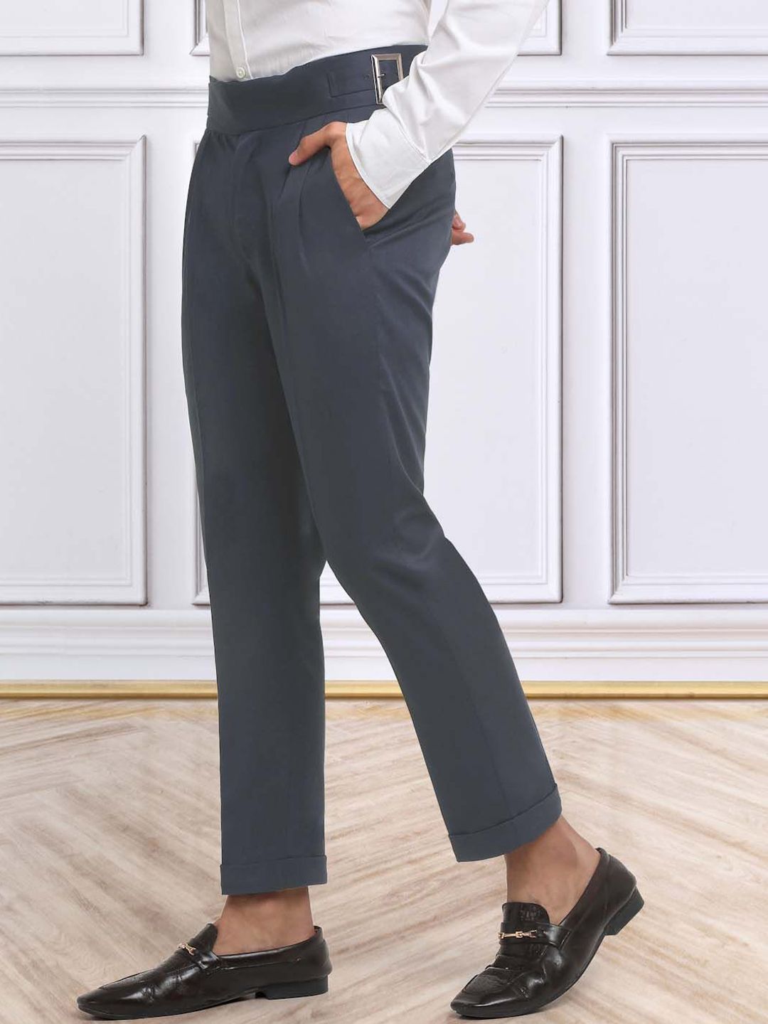 Seluar Gurkha KLOTTHE Lelaki Cotton Solid Slim Fit