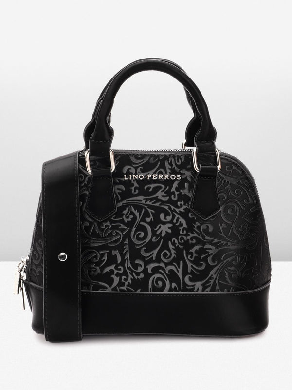 Lino Perros Women Floral Textured Structured Handheld Bag
