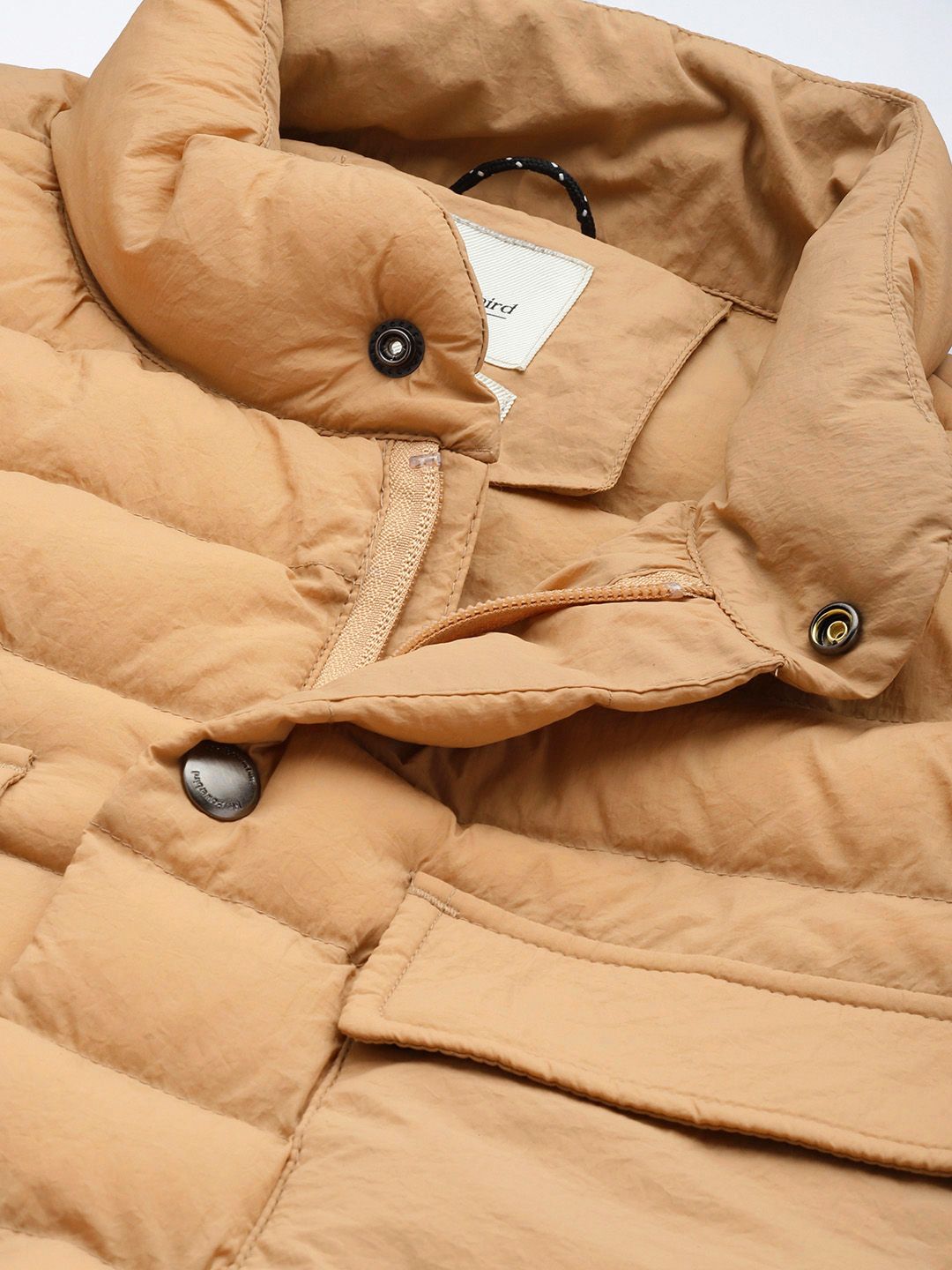 Mr Bowerbird Band Collar Tailored Fit Puffer Jacket