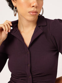 DressBerry Classic Workplace Edit Ruched Formal Bodycon Mini Dress