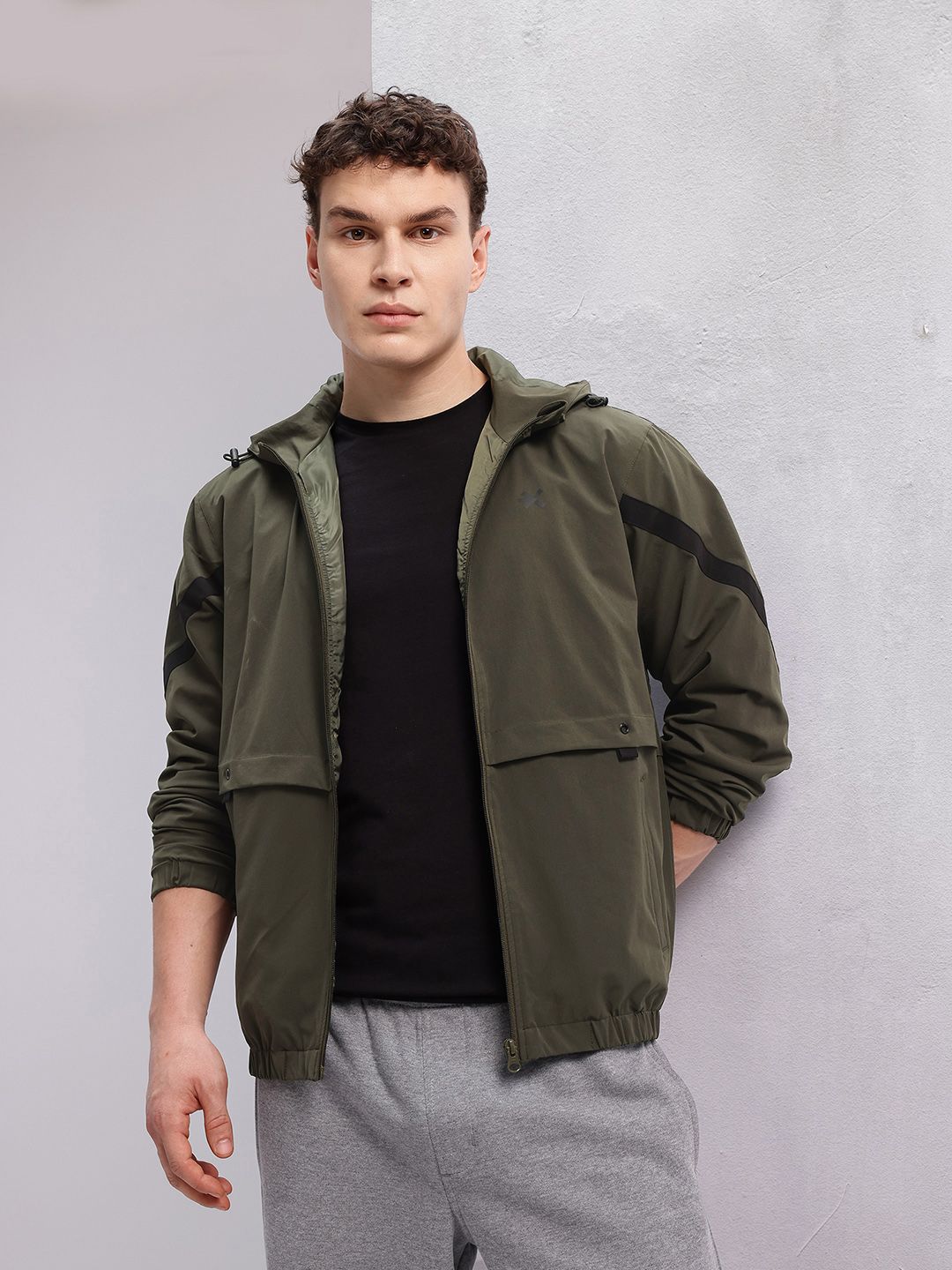 HRX by Hrithik Roshan Rapid-Dry Hooded Lifestyle Sporty Jacket