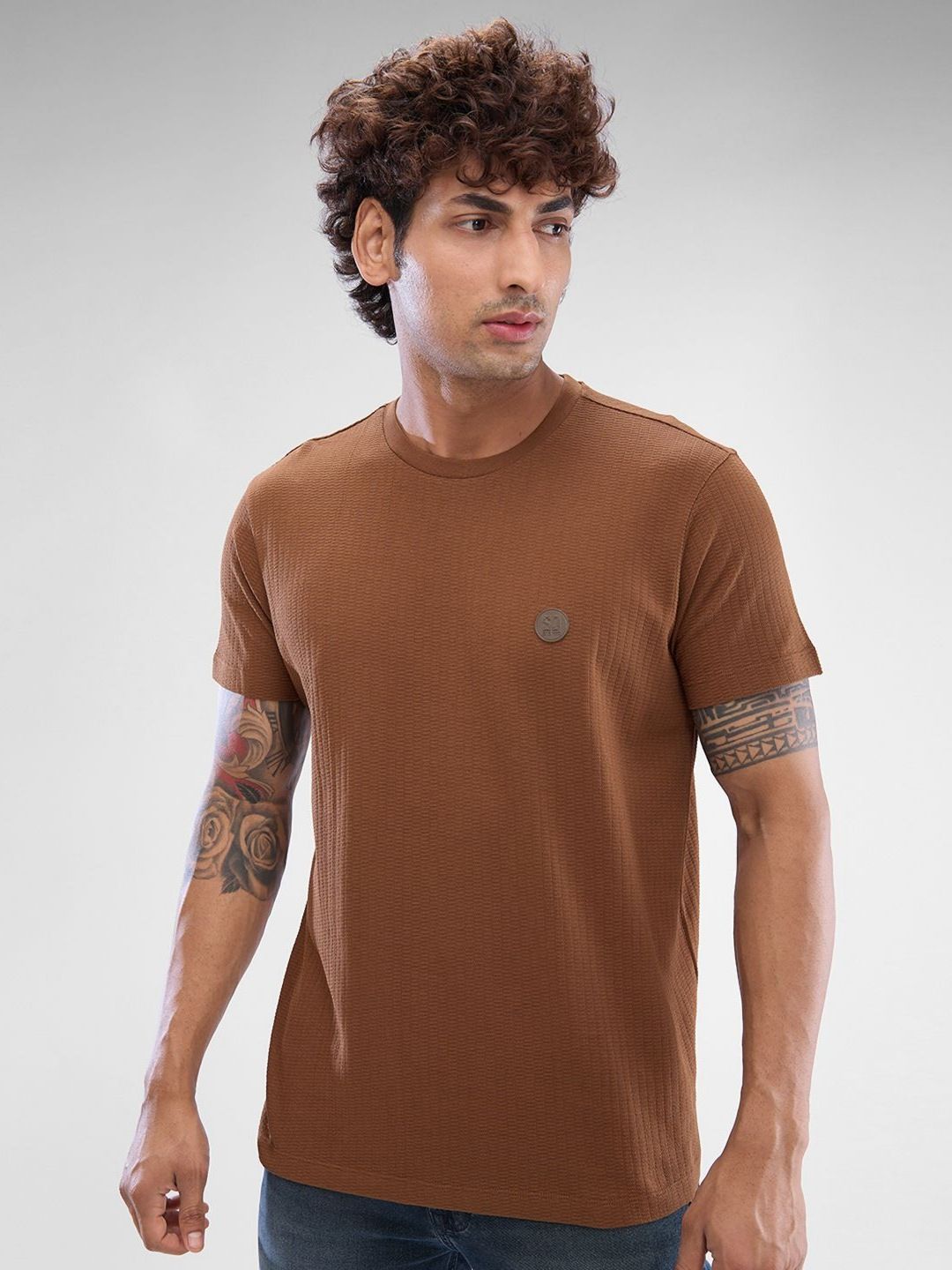 SPYKAR Men Solid Polo Collar Slim Fit T-shirt