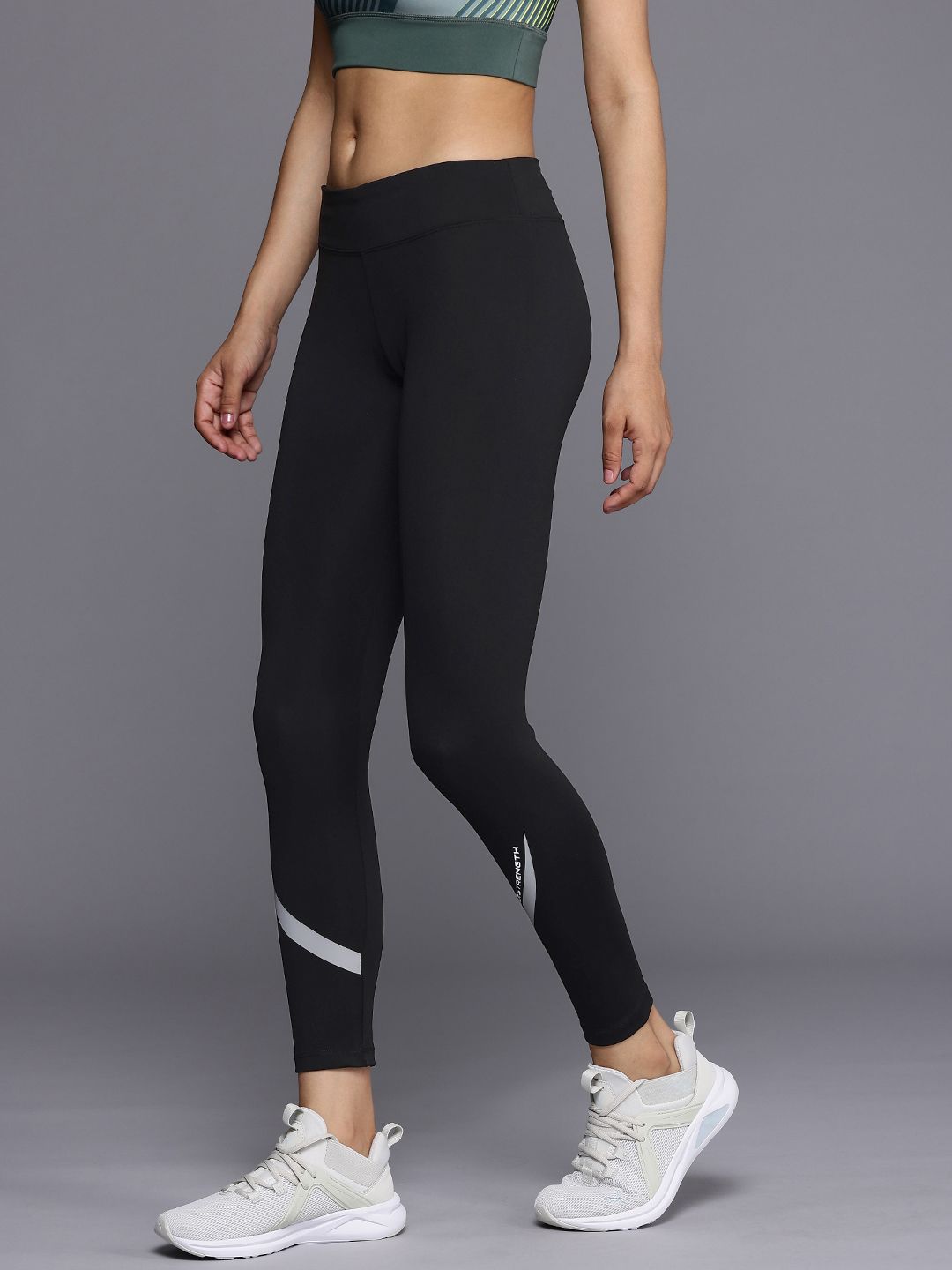 HRX by Hrithik Roshan Women Rapid-Dry Antimicrobial Finish Training Tights