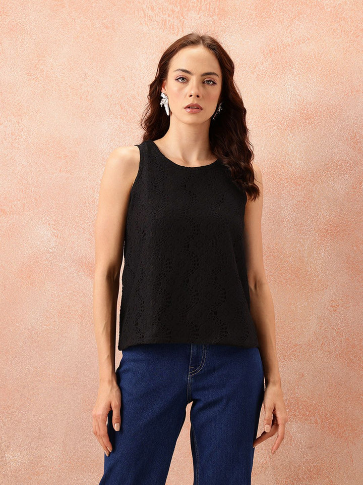 all about you Self Design Regular Top