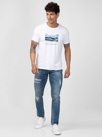 SPYKAR Men Typography Printed T-shirt