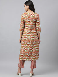 KALINI Women Printed Regular Kurta with Trousers