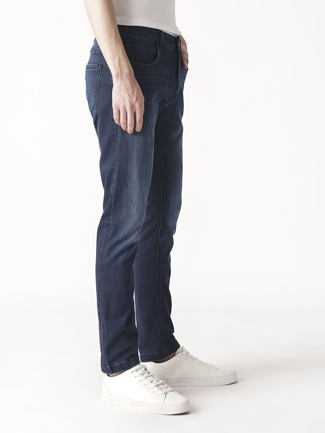 RARE RABBIT Men Oeko Mid-Rise Slim Fit Jeans