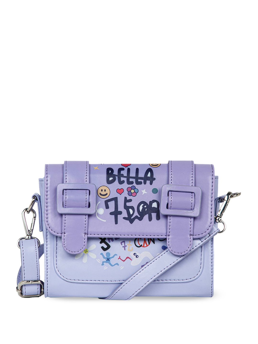 Berrylush Printed Structured Sling Bag