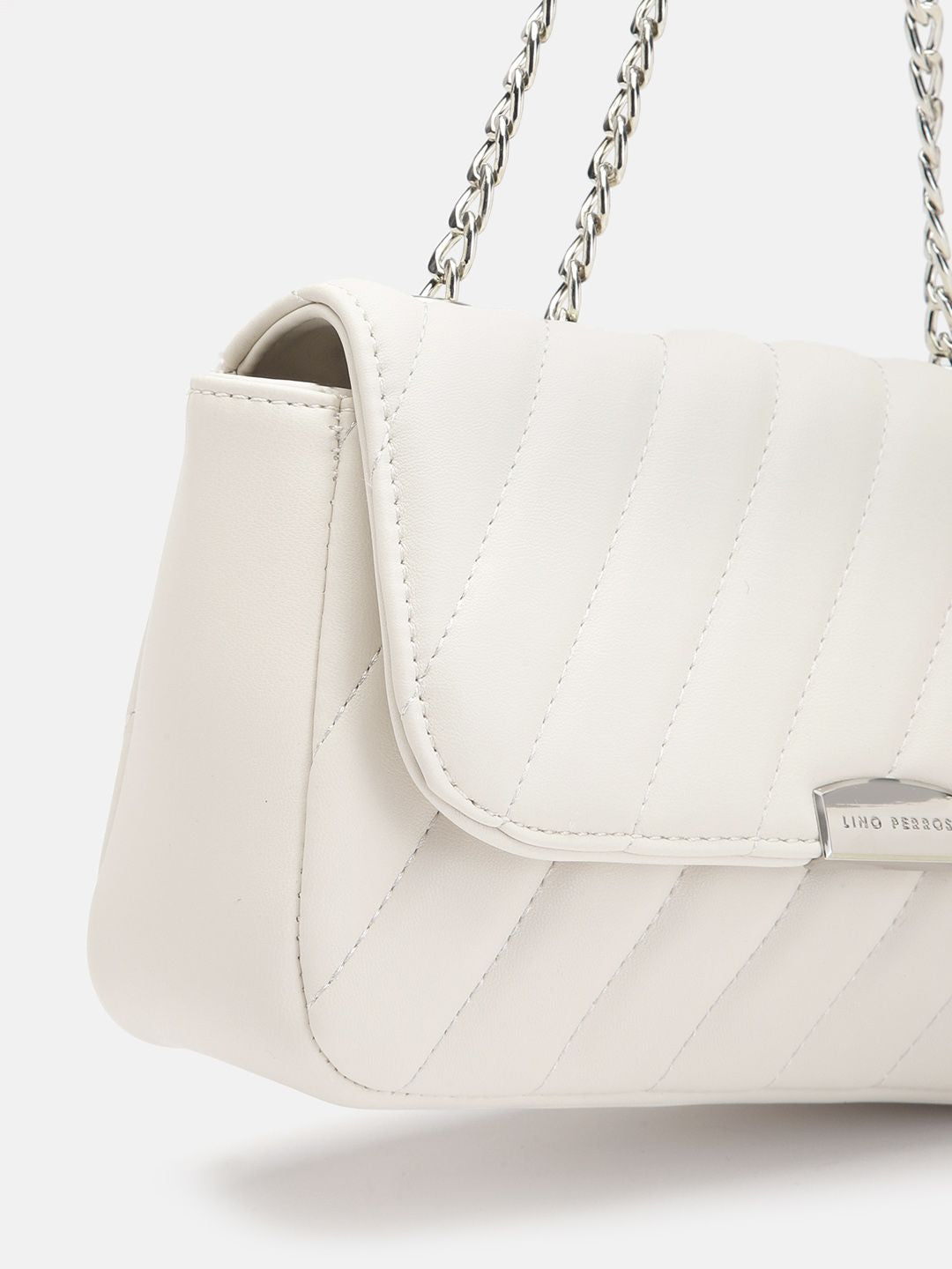 Lino Perros Structured Sling Bag with Quilted Detail