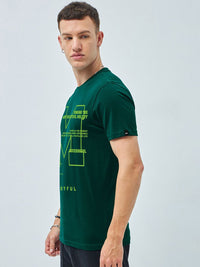 Bewakoof Men Typography Printed Round Neck Cotton T-shirt