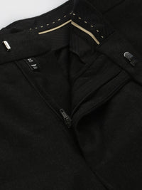 Park Avenue Men Self Design Textured Mid-Rise Smart Fit Formal Trousers