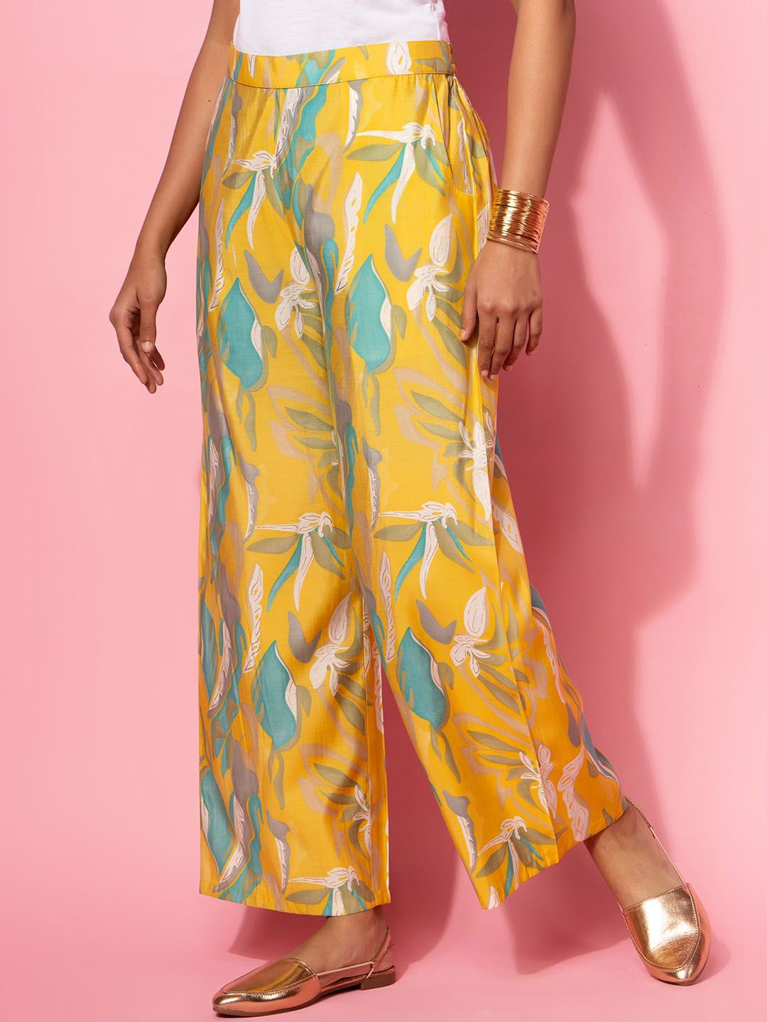 Libas Women Printed A-Line Tunic & Palazzo Co-Ords