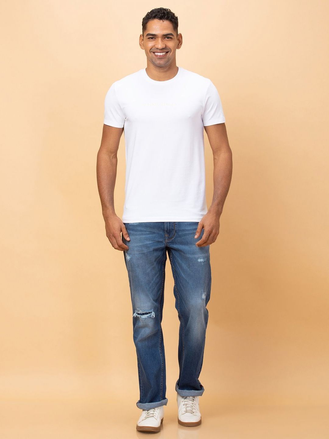 Being Human Men Typography T-shirt